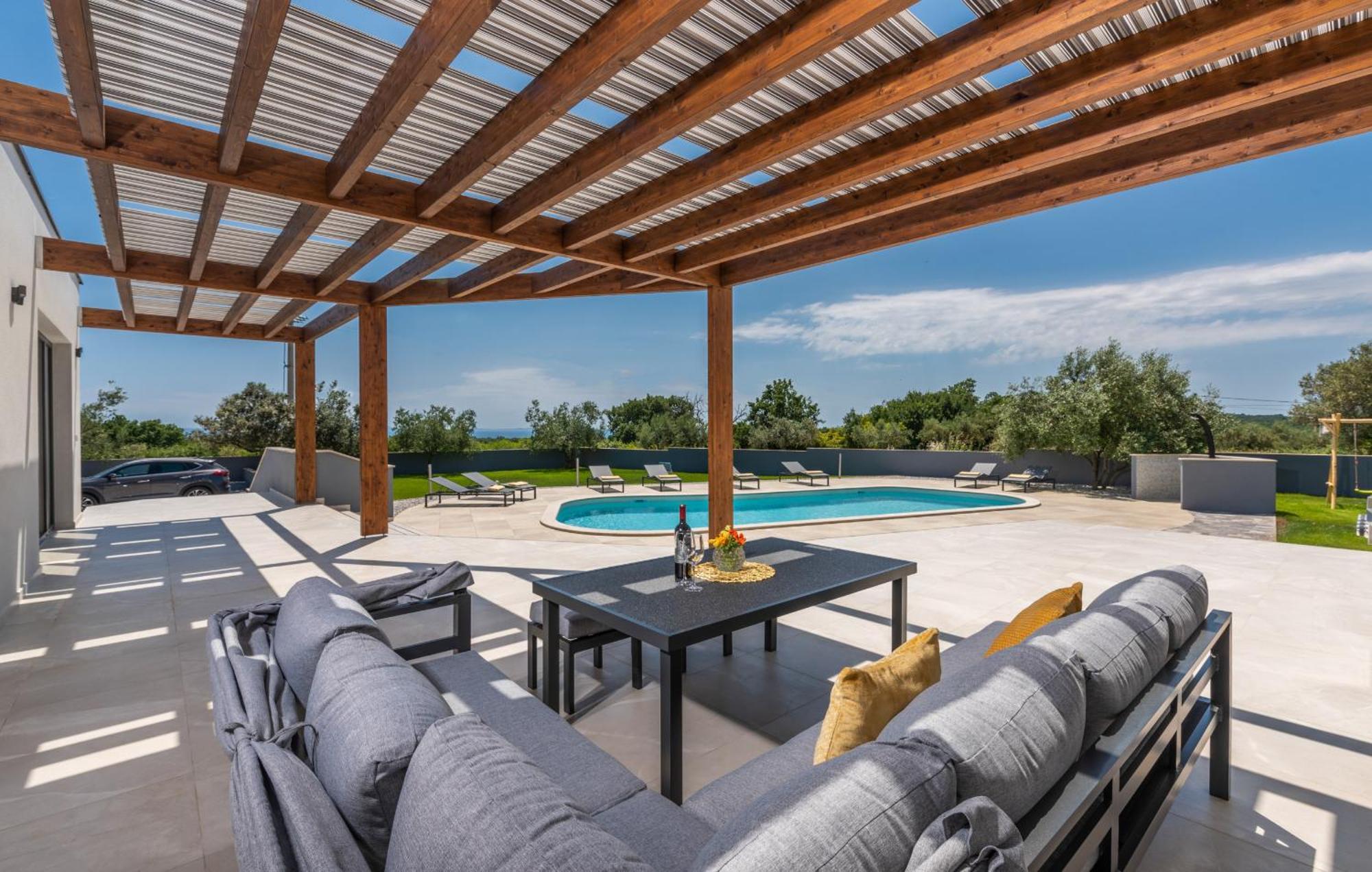 Villa Posidonia Near Pula With Sea View And Surrounded By Olive Trees Krnica Εξωτερικό φωτογραφία
